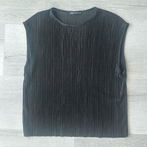 Zara Black Dressy Shirt